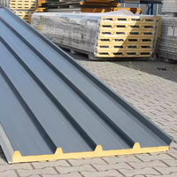 Panneau Sandwich Métal PIR Isolé Mur Toiture Polyuréthane Chambre Froide Matériau de Construction