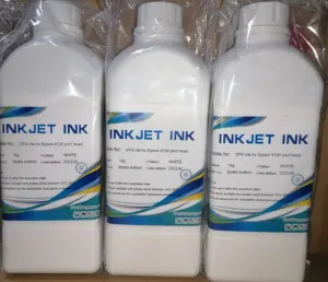 Nouvelle arrivée Offres Spéciales encre pigmentée à faible odeur pour imprimante DTG pour tête d'impression epson DTG encre blanche directe à l'encre de vêtement