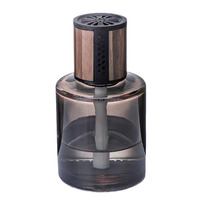 Bouteille de diffuseur d'arôme de voiture en verre de grande capacité de 120ml emballage de parfum en bâton de coton sans feu capacité de remplissage de 30ml
