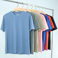 T-shirt décontracté à manches courtes en tissu technique Solona 190g, sensation de fraîcheur, séchage rapide, protection solaire, couleur unie, coupe ample