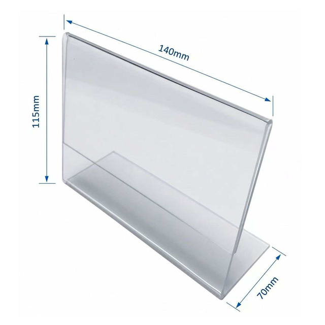 Custom Size Clear Sign Holder Acrylic Card Display Stand