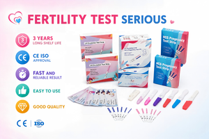 Bandelettes <span class=keywords><strong>de</strong></span> test <span class=keywords><strong>de</strong></span> <span class=keywords><strong>grossesse</strong></span> HCG en gros, détection rapide, avec marquage CE et 510K Clia Waived, kit <span class=keywords><strong>de</strong></span> test rapide - Product Image 5