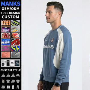 Sweat-shirts pour hommes de haute qualité, design personnalisé, logo, couleur contrastée, coupe ample, poids lourd, streetwear, sport, fitness - Product Image 2