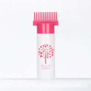 Bouteille d'huile de cheveux nus Offre Spéciale avec peigne personnalisé 6 <span class=keywords><strong>oz</strong></span> 100 ml 180 ml peigne bouchon de bouteille peigne de racine - Product Image 2