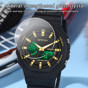 SANDA 6016 Montre de sport multifonction pour étudiants, montre-bracelet électronique étanche à double affichage analogique-numérique - Product Image 5