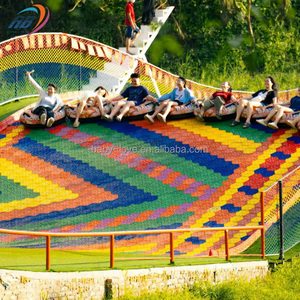 Manèges de parc d'attractions commerciaux, équipement de jeu extérieur, toboggan géant en plastique pour adultes, toboggan sec arc-en-ciel pour enfants - Product Image 2