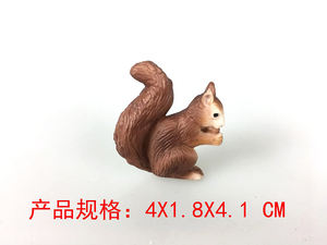 تماثيل حيوانات الغابات لعبة نموذج صلب لعبة حيوانات غابة بلاستيكية - Product Image 3