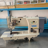 Machine à coudre industrielle Britex BR-20628D, robuste, à alimentation composée, entraînement direct, point noué.