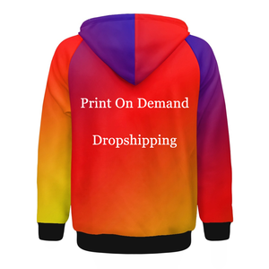 Sudadera con Capucha de las Islas Marquesas, Diseño Degradado con Tatuaje Marquesino, Sudadera de Manga Larga para Hombre, Estilo Casual, Ropa con Cierre al por Mayor - Product Image 4