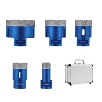 Lot de 12 scies cloches diamantées pour granit, marbre, carrelage céramique, verre, avec filetage diamanté brasé, multifonctionnel, pour découpe à sec, OEM ODM