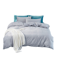 Ensemble de literie 4 pièces en velours cristal 100% polyester personnalisable, choix de couleurs multiples, approvisionnement en gros pour les revendeurs de literie