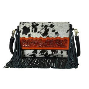 กระเป๋าหนังวัววัววัวสไตล์โบฮีเมียนย้อนยุคขายดีกระเป๋าถือหรูหรามีดีไซน์แกะสลักสำหรับผู้หญิงเครื่องประดับแฟชั่นตะวันตก - Product Image 1