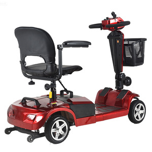 Scooter Eléctrico de Movilidad X-07 24V 20AH Rojo de Aleación de Aluminio Plegable para Personas Mayores y Discapacitadas, Uso Doméstico - Product Image 1