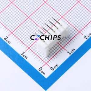 HC-HY2.0-6AW-TW Wire-to-Board Pin Header Bent Lead Through Hole,P=2mm Connector 1x6P 2mm Right Angle Insert HY - Product Image 2