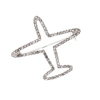 Broche en forme d'avion en strass de style mixte, livraison gratuite, bijoux pour femmes, broche pour cadeaux