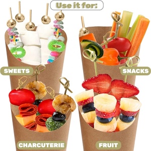 50pcs pháp khoai tây chiên ly Xử lý giấy charcuterie chủ Waffle <span class=keywords><strong>Ice</strong></span> <span class=keywords><strong>Cream</strong></span> cup cupcake wrappers cho đám cưới sinh nhật đảng - Product Image 3