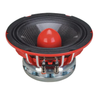 Haut-parleur de compétition SPL pour voiture, 112Hz-10KHz, 6,5 pouces, Red Bullet, montage peu profond, driver audio pour voiture