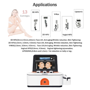 Cường độ cao tập trung siêu âm HIFU Máy mặt nâng chống nhăn máy đẹp cho collagen tái tạo - Product Image 5