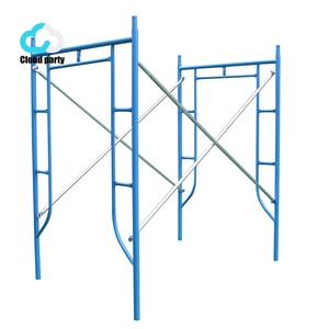 Échafaudage de construction en tube tubulaire pour façade, système <span class=keywords><strong>tour</strong></span>, avec cadre en H, d'<span class=keywords><strong>occasion</strong></span> à prix abordable, à vendre - Product Image 4