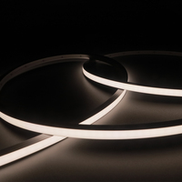 Profil LED carré 1414 facile à installer pour bande lumineuse au néon de 8mm Tube en silicone flexible émission avant