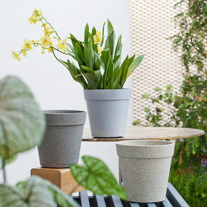 Pots de culture en plastique 4 pots de pépinière de 10 gallons Pots de semis de 68mm Jardinières d'extérieur hautes en résine - Product Image 2