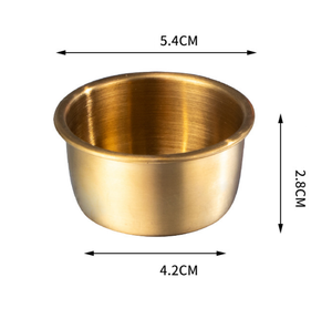 ถ้วยน้ำจิ้ม DFT06 ถ้วยซอสขนาดเล็ก สีทอง ภาชนะเตรียมอาหาร CN GUA อุปกรณ์เสริม - Product Image 3