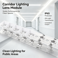 Module de lentille LED de qualité industrielle, 91 % de transmission, étanche IP65, performance stable pour entrepôt, hall industriel, atelier
