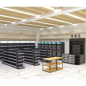 Estante de supermercado al por mayor de fábrica para supermercado, estantes de tienda minorista de doble cara, estante de góndola de supermercado de Metal - Product Image 6