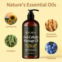 Huile de massage anti-cellulite OEM ODM, huile scintillante pour le corps, huile pour estomper les vergetures, huile hydratante pour le corps, huile pour le corps à l'extrait de graines