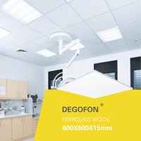 Plafond suspendu en fibre souple décoratif avec système de grille en T, fabriqué en Chine, dalles de plafond modulaires ignifuges