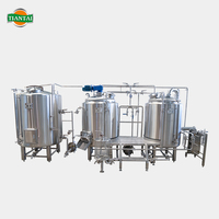 Cuve de mashing, cuve de décantation et chaudière de cuisson électriques 200L 2HL en Cuivre Rouge ou Acier Inoxydable (SUS) pour équipement de brasserie artisanale Nano