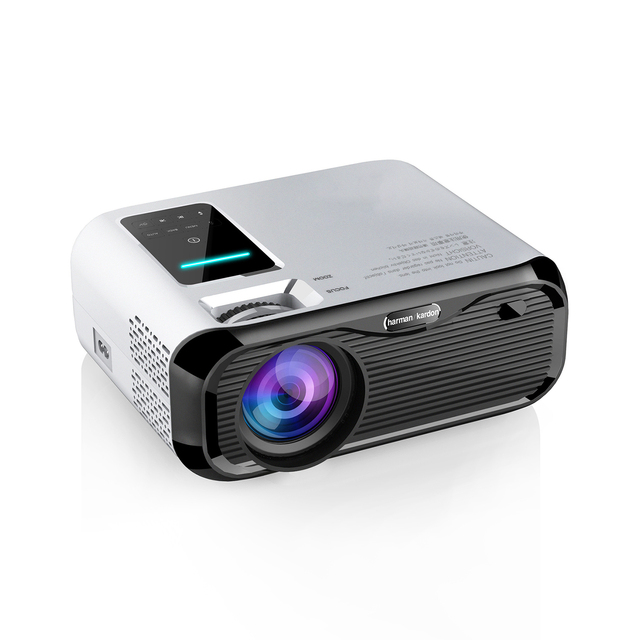 JAVODA Custom Portable Video Projector 1080P 2K 4K HD Native Resolution 250ANSI Lumens LED Lamp for Home Theater and Game