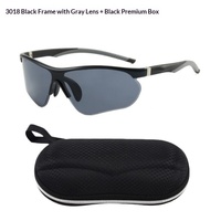 Lunettes de cyclisme et de randonnée 3018 demi-cadre intégrées, coupe-vent, anti-UV, légères