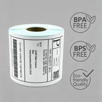 Etiquetas Térmicas Directas Personalizadas de Fábrica, Duraderas, Termosensibles, Ecológicas, para Alimentos, Comercio Minorista, Logística, Envíos Express y Comercio Electrónico