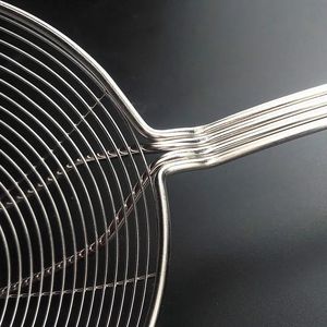 Stainless Steel <b>Strainer</b> Set 4 Sizes Fine <b>Mesh</b> For Noodles Dumplings Frying Hot Pot Kitchen Cooking Tool - Product Image 3