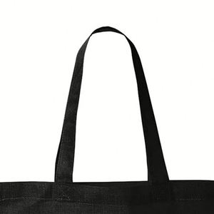 Sacs fourre-tout en toile de coton réutilisables et écologiques avec logo personnalisé imprimé, sac fourre-tout 100% toile de coton pour femmes, sac fourre-tout en toile - Product Image 2