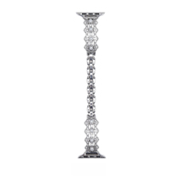 Pulsera de Moda con Perlas y Correa Metálica Hueca para Apple Watch iWatch 11ª generación 10/9/8/7/Ultra/SE