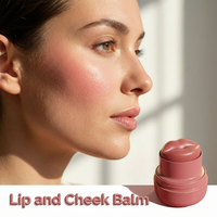 Baume à lèvres teinté multi-usages non collant, label privé, naturel, végan, blush pour les joues, maquillage beauté
