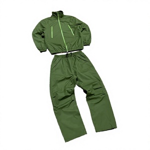 Custom Design Streetwear Loose Fit <b>Tracksuit</b> For <b>Mens</b> High Quality 2-Piece Set Lightweight Baggy Oversized Windbreaker <b>Tracksuit</b> - Product Image 1