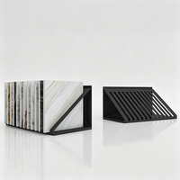 Présentoir vertical en métal pour carreaux de comptoir, échantillons de céramique et pierre, idéal pour les salles d'exposition – Vente directe usine