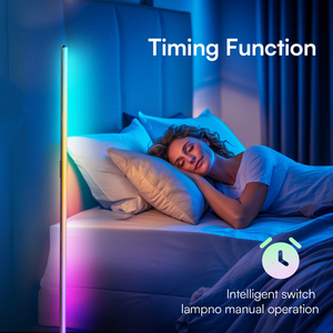 Lámpara de Pie Inteligente RGBIC Moderna con Alexa, Lámpara de Pie que Cambia de Color para Dormitorio y Sala de Estar, Modo de Control Remoto - Product Image 4