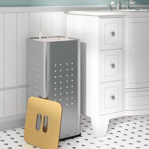 Custom metal large space breathable clothing laundry basket bucket bin for home use