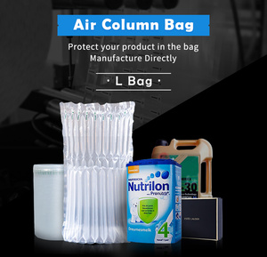 Sac gonflable à colonnes d'air antichoc pour protection de boîtes de lait en poudre, emballage coussiné PA+PE, feuille de protection L Cap Sheet, direct usine - Product Image 5