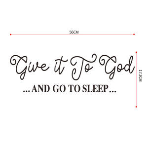 Adesivi <span class=keywords><strong>murali</strong></span> con citazioni cristiane 'Dai <span class=keywords><strong>IT</strong></span> al Signore' Adesivi <span class=keywords><strong>murali</strong></span> in vinile in corsivo in PVC per la camera da letto - Product Image 5