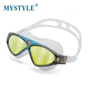 Lunettes de natation à large champ de vision, anti-buée, protection UV, <span class=keywords><strong>masque</strong></span> de plongée, cadre en silicone, lentille en PC pour l'entraînement - Product Image 2