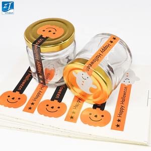 Baskı konserve gıda güvenliği ekmek etiket yapışkanlı logo kozmetik/plastik/mum/cam kavanoz özel logo etiketi etiket rulosu - Product Image 3