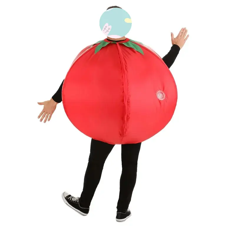 Tomate inflável Costume Blow up Costume Halloween festa cosplay para adulto