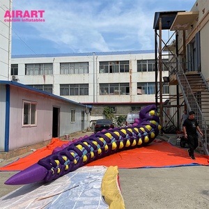 Tentáculos de Pulpo Inflables Morados para Actividades de Verano, Tentáculos de Pulpo Inflables para Decorar Edificios - Product Image 1