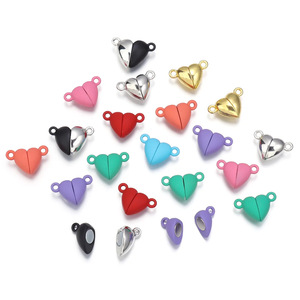 Love <b>Magnetic</b> Buckle Diy Accessories Handmade Necklace <b>Bracelet</b> Hairline Connection <b>Magnetic</b> Buckle Pendant Factory Wholesale - Product Image 1