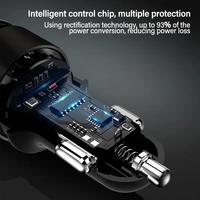 Transmitter FM Aux Modulator 5.0 Nirkabel Handsfree Car Kit Pemutar Audio Mobil MP3 dengan Pengisi Daya Mobil USB Ganda Cepat 3.1A